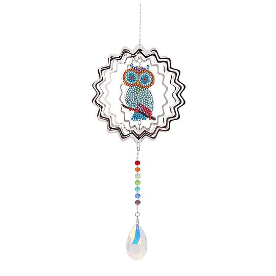 Owl Wind Chimes Diamond Painting Ornament