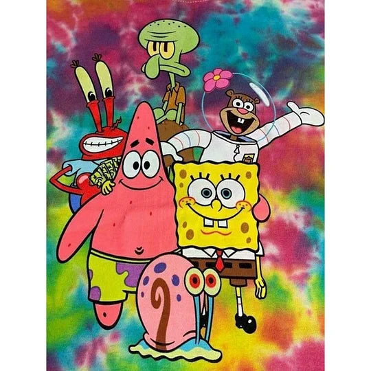 SpongeBob and friends 30*40cm full round drill diamond painting