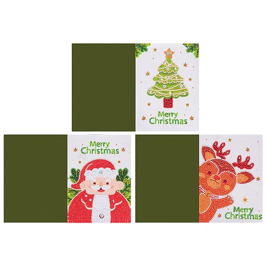 Christmas Greeting Cards Special Shaped Drill Diamond Painting