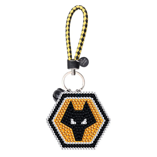 Diamond Painting Double Sided Keychain Wolves Football Club