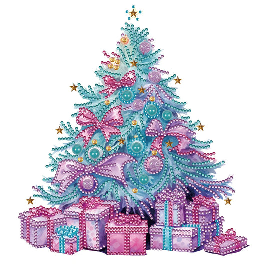 Colourful Christmas Tree 30*30cm special shaped drill diamond painting