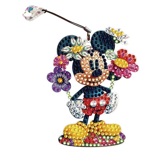 2Pcs/set Disney Stitch Mickey Diamond Painting Bookmark DIY