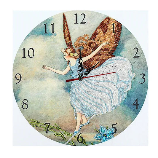 Diamond Painting Angel Clock Special Shaped Drill