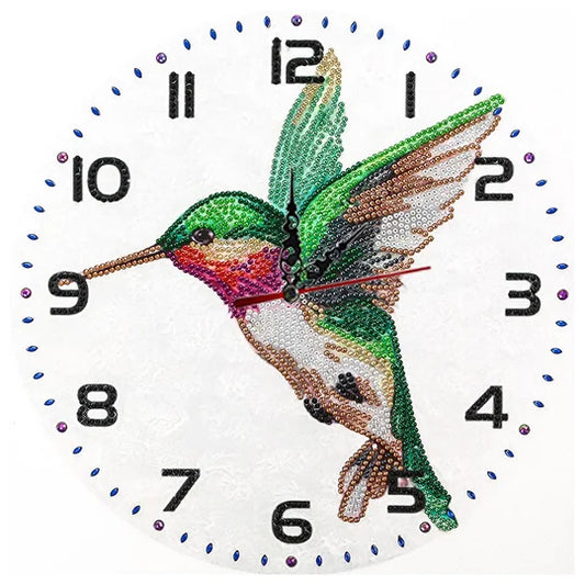 Diamond Painting Bird Clock Special Shaped Drill