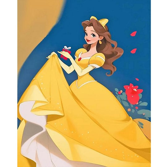 Princess Belle 40*50cm full round drill diamond painting