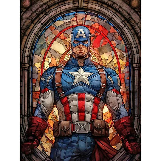 Captain America 30*40cm full round drill diamond painting