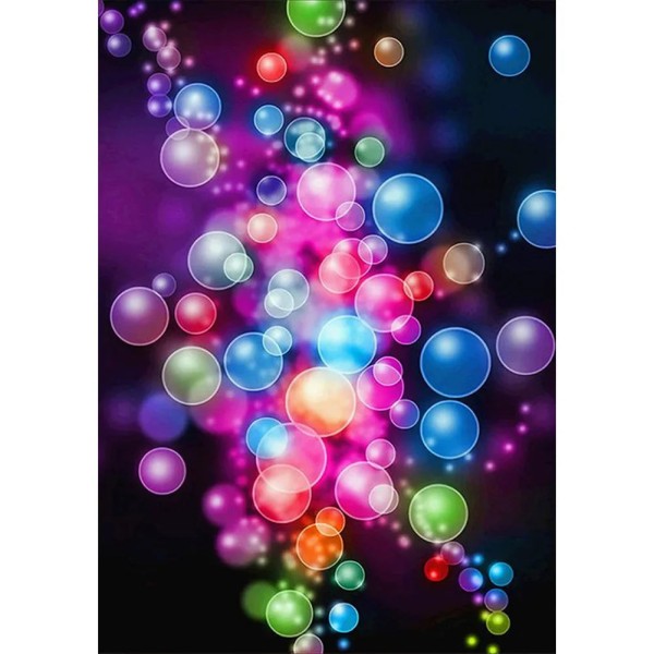 Colourful Bubbles 35*50c full round drill diamond painting with AB drills