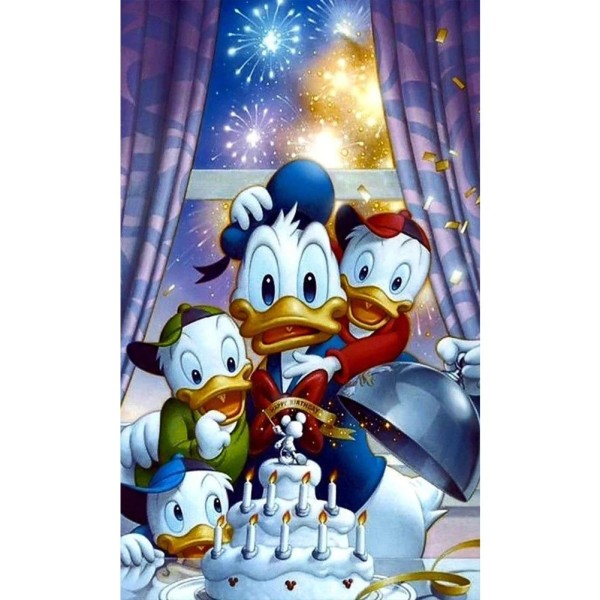 Donald Duck 45*75cm full round drill diamond painting