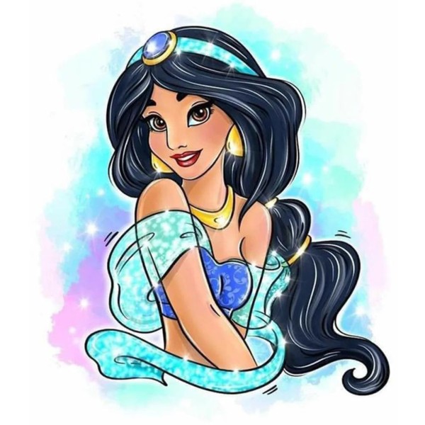 Disney Princess Jasmine Full 9CT Pre-stamped canvas 40*40cm cross stitch