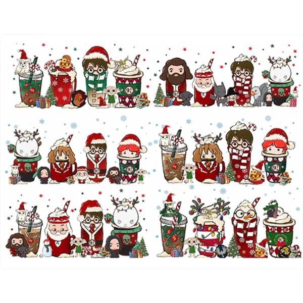 Harry Potter Christmas Elements Full 11CT Pre-stamped 75*60cm cross stitch