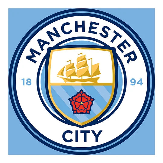 Football Team Logo Manchester City 30*30cm full round drill diamond painting