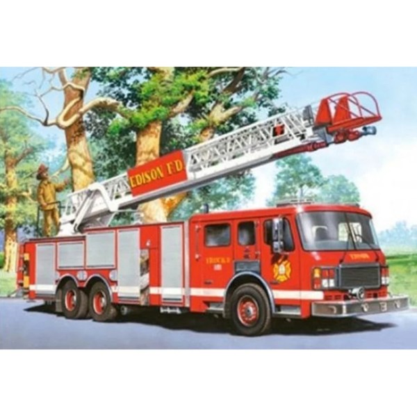 Fire Truck 30*40cm full round drill diamond painting