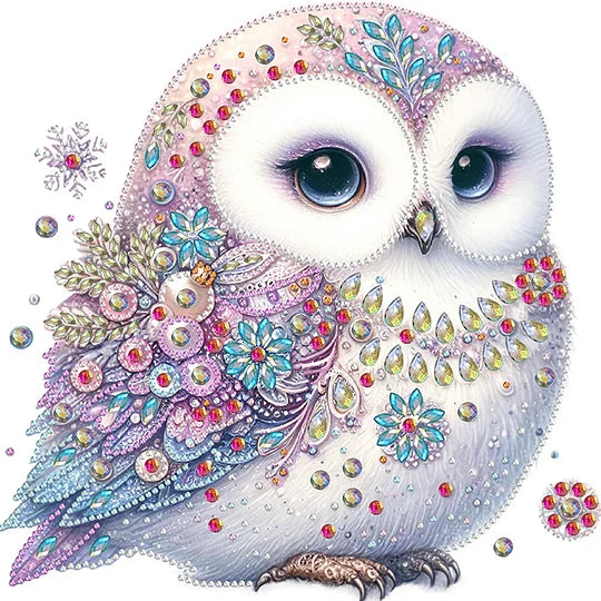 Bald Owl 30*30cm special shaped drill diamond painting