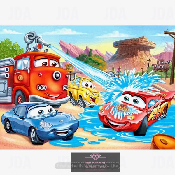 Cars 40*30cm full round drill diamond painting