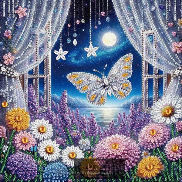 Butterfly 30*30cm special shaped drill diamond painting