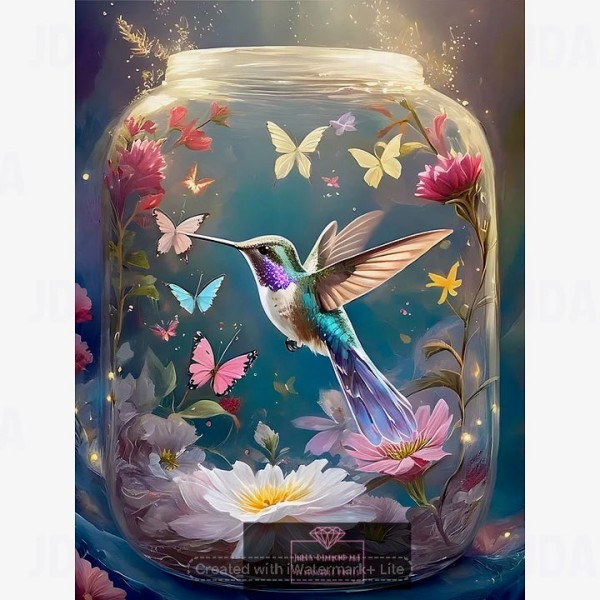 Hummingbird 30*40cm full round drill diamond painting