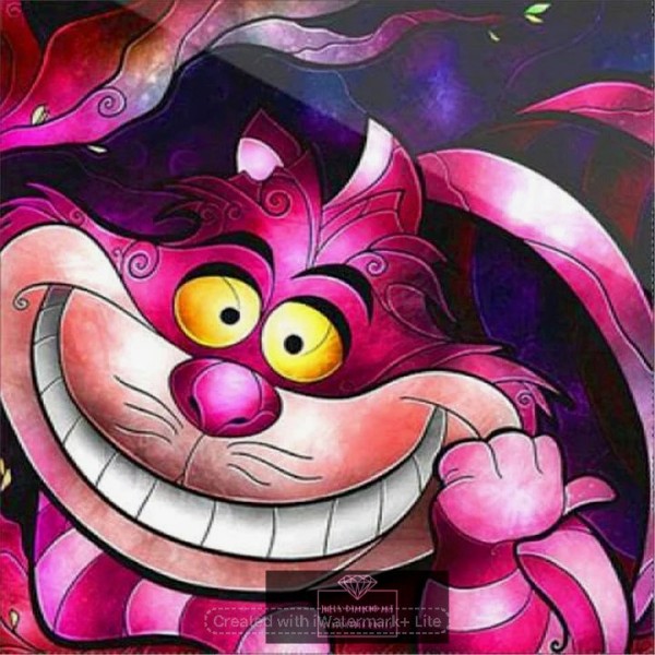 Happy Cheshire Cat 30*30cm full round drill diamond painting