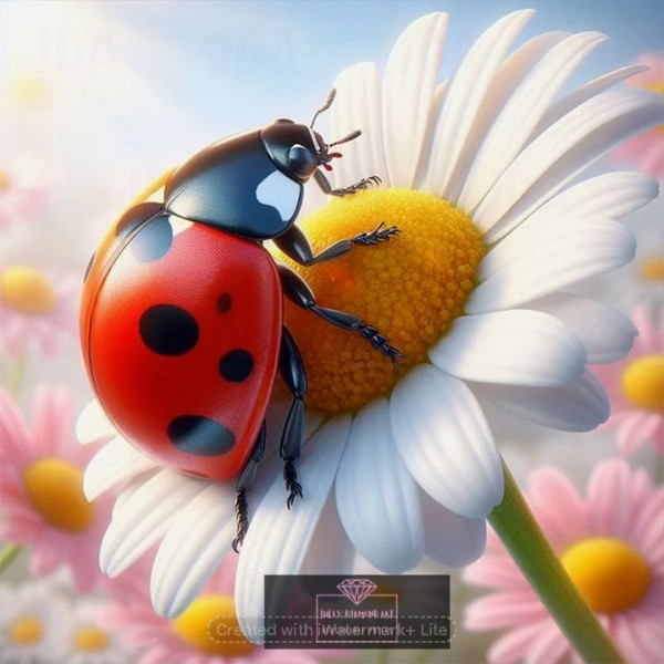 Ladybug 30*30cm full round drill diamond painting