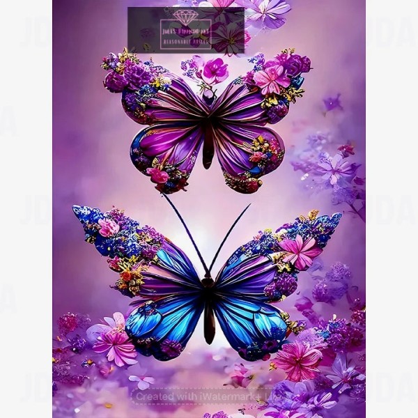 Butterfly 30*40cm full round drill diamond painting