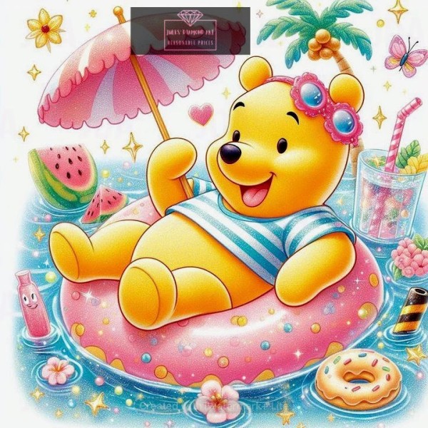 Winnie The Pooh 40*40cm full round drill (40 colours) diamond painting