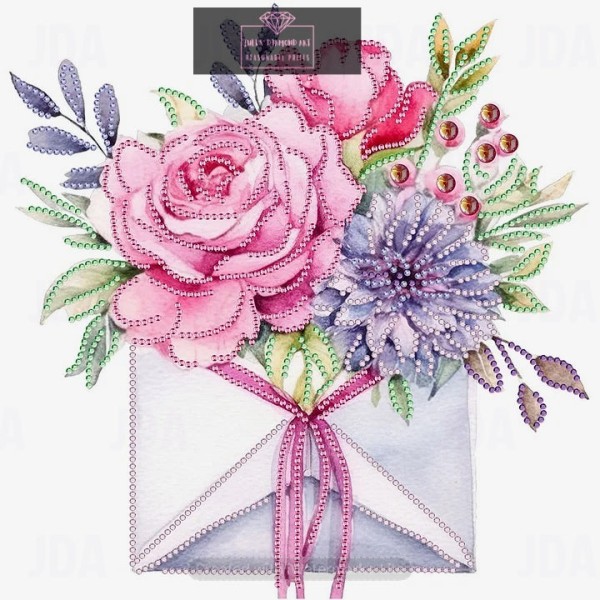 Envelope 30*30cm special shaped drill diamond painting