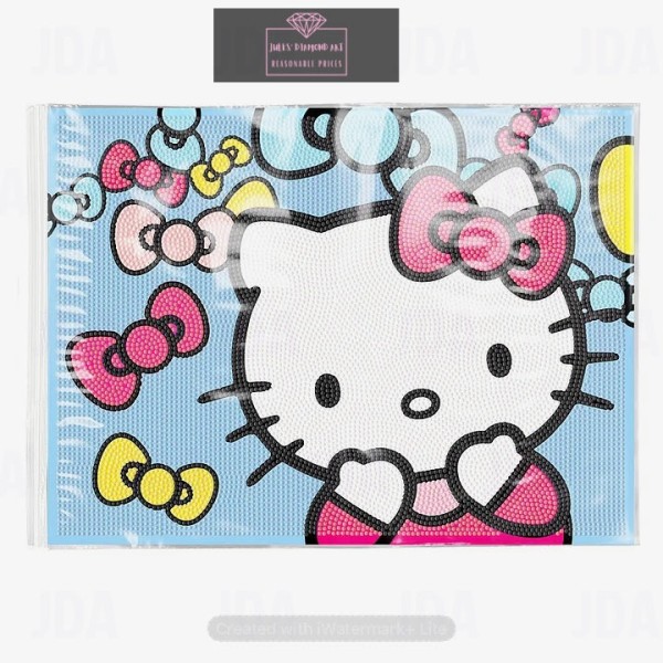 Diamond painting waterproof placemat Hello Kitty