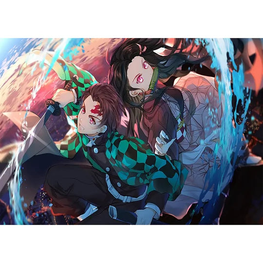 Demon Slayer Anime 40*30cm full round diamond painting