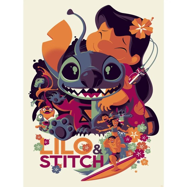 Stitch LILO Full 11CT Pre-stamped 40*55cm Cross Stitch