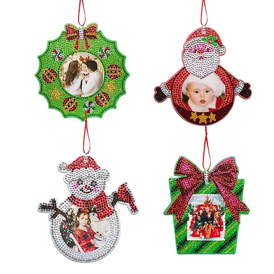 Christmas Photo Frame 4pcs Diamond Painting