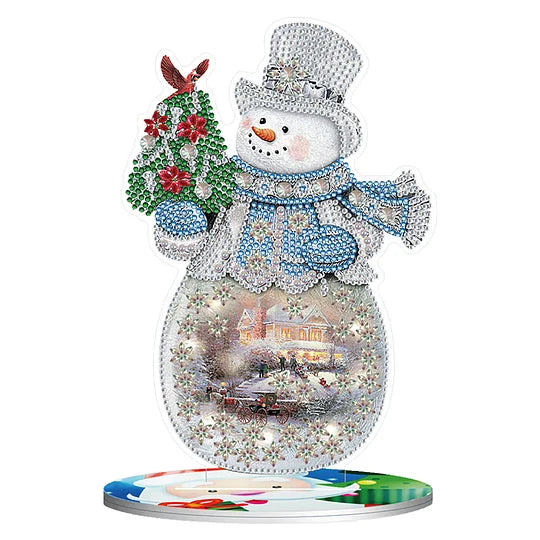 Christmas Snowman Diamond Painting Ornament