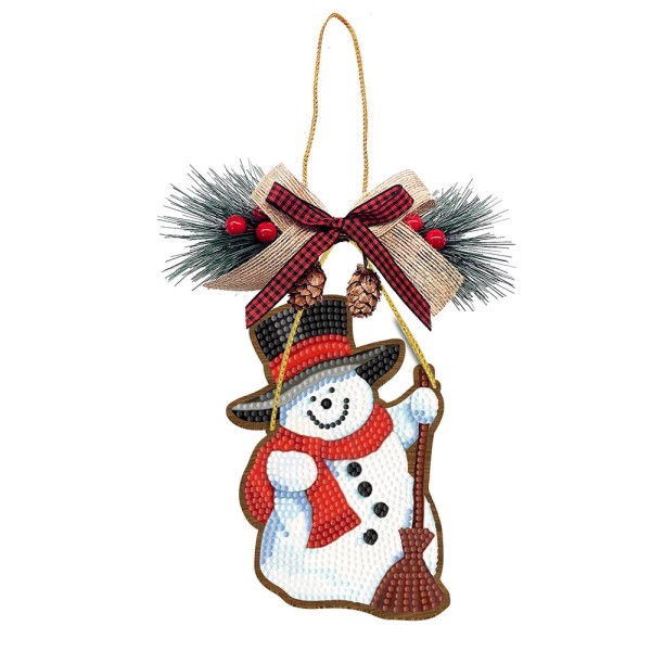 Diamond Painting Christmas Tree Pendant Snowman