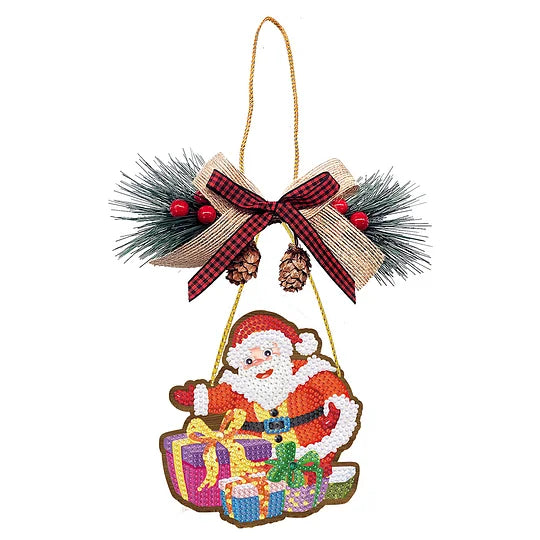 Diamond Painting Christmas Tree Pendant Santa