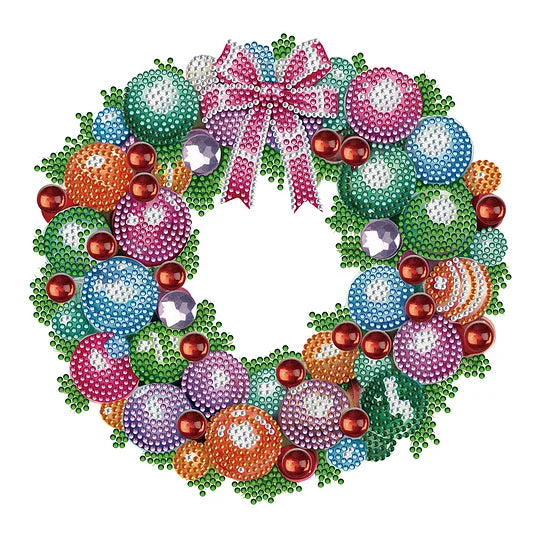 Christmas Wreath 30*30cm special shaped drill diamond painting