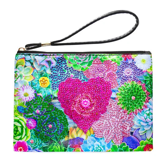Partial Shaped Drill Diamond Painting Bag with Zipper