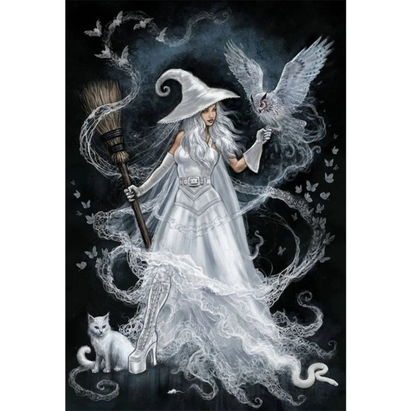 White Witch Full 11CT Pre-stamped 40*58cm Cross Stitch