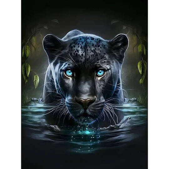 Water Leopard 30*40cm full round drill diamond painting