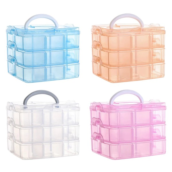 3 Tier Container Case Adjustable Divider for Storage