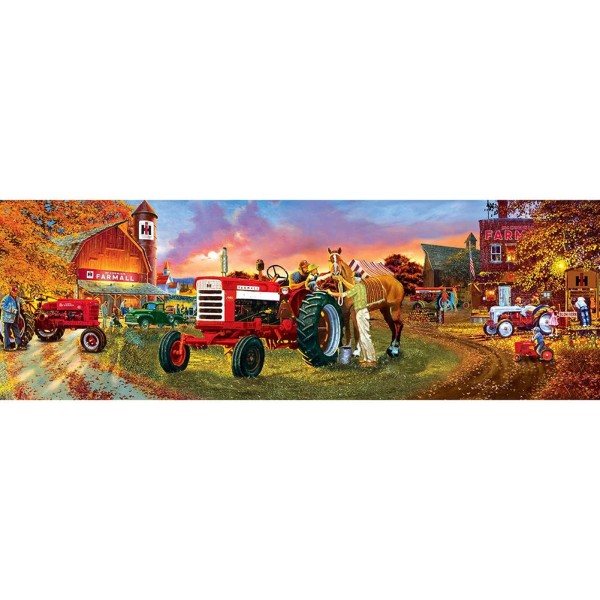 Farm Tractor 90*30cm full round drill diamond painting