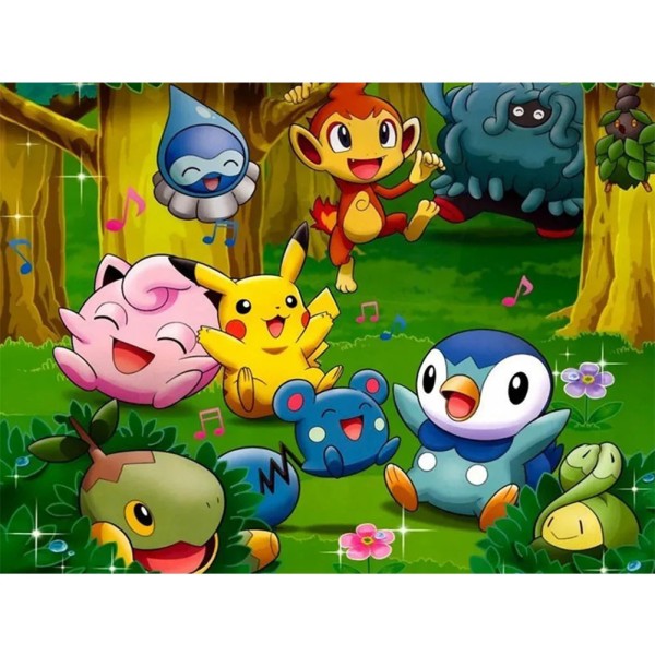 Pokmon 40*30cm full round drill diamond painting