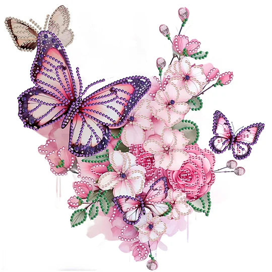 Butterfly 30*30cm special shaped drill diamond painting