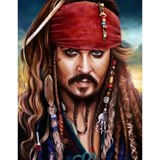 Captain Jack 40*50cm full round drill diamond painting