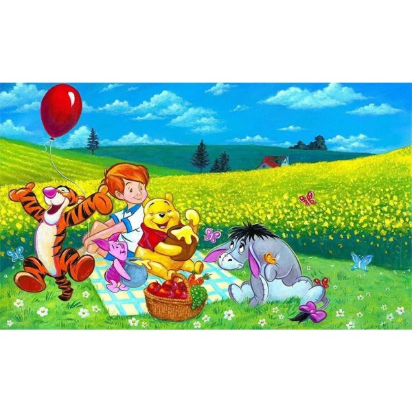 Winnie The Pooh and His Friends 50*30cm full round drill diamond painting