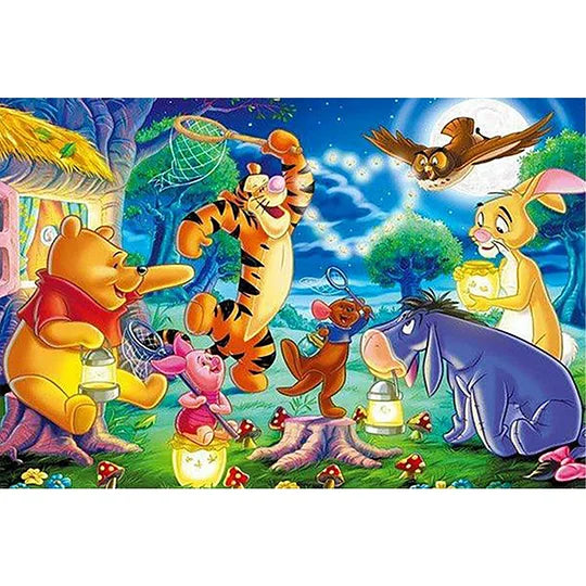 Winnie The Pooh and Friends Party 40*60cm full round drill diamond painting