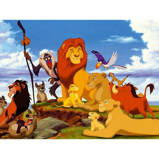 Lion King 40*30cm full round drill diamond painting