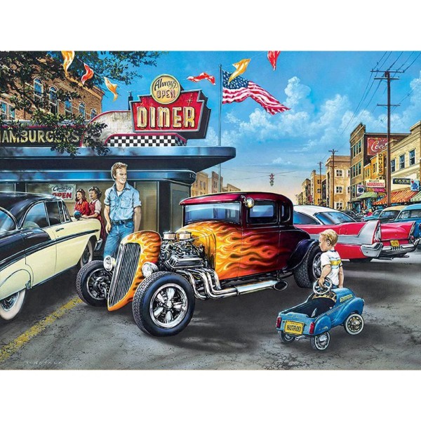 Racing 40*30cm full square drill diamond painting