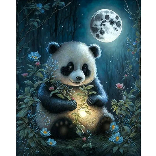 Panda 40*50cm full round drill diamond painting