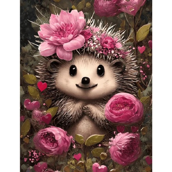 Hedgehog 30*40cm full square drill diamond painting