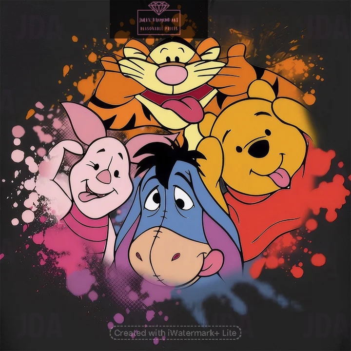 Winnie The Pooh and friends 40*40cm full round drill diamond painting