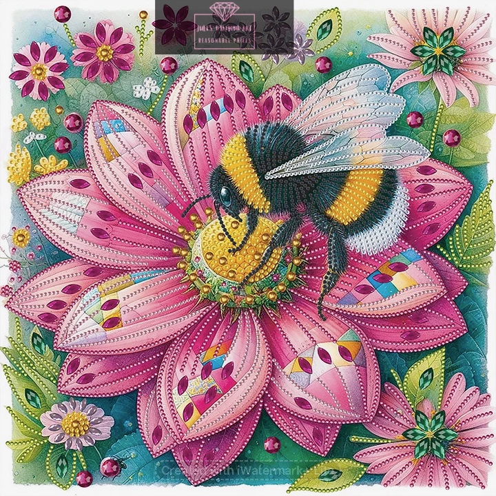 Bee 40*40cm special shaped drill diamond painting