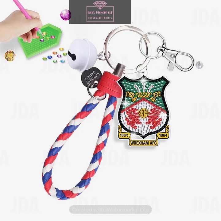 Double Sided Wrexham Football Club keychain diamond painting